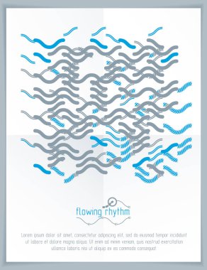 Grafik ve web de kullanımda için soyut dalgalı çizgiler ritim desen