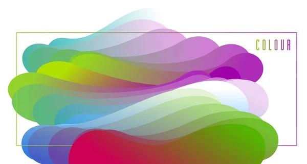 3D жидкости градиентный цветовой вектор абстрактный фон, размерность — стоковый вектор