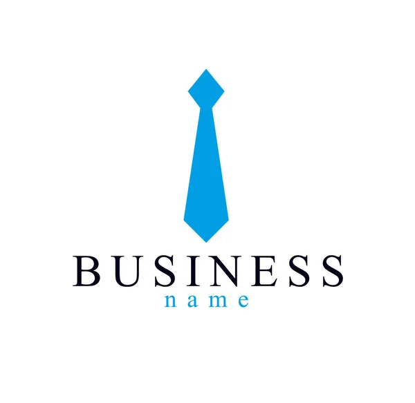 Lazo hombre de negocios concepto vector logotipo o icono, hombre de negocios — Vector de stock