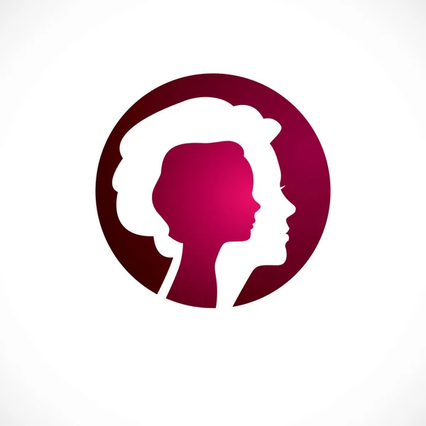 Psychologie Conception Vectorielle Santé Mentale Créé Avec Profil Tête Femme — Image vectorielle