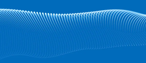 Hermoso Vector Abstracto Fondo Partículas Voladoras Movimiento Líneas Onduladas Flujo — Vector de stock