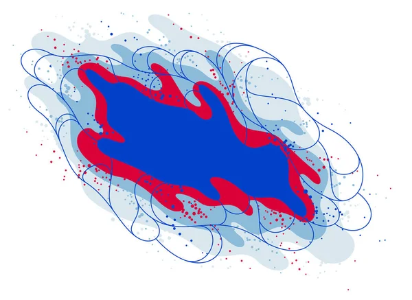 Astratto Colorato Fluidi Lavici Vettoriale Illustrazione Bolle Gradienti Forme Movimento — Vettoriale Stock