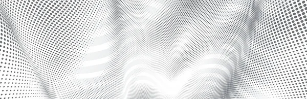 Vektor Abstrakte Monochrom Gepunktete Textur Und Linien Hintergrund Mit Dimensionaler — Stockvektor