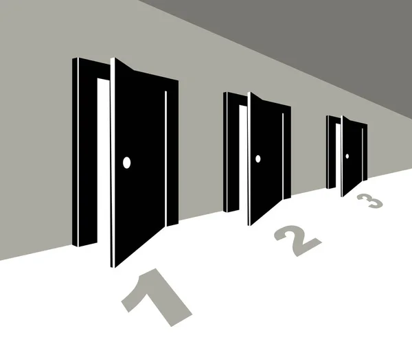 Half Open Doors Vector Art Stock Images Depositphotos