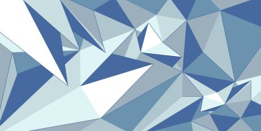 Düşük polimer ışık vektörü soyut arkaplan, 3D çokgen kristal yapı yüzeyi, kırık minimetrik cephe yapısı, harap soyutlama.