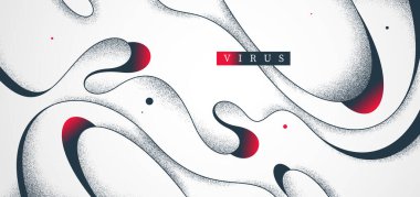 Dinamik hareket vektöründeki kıvrımlı çizgiler soyut arkaplan, mutasyondaki virüs yaşam formu duvar kağıdı sanatı gibi görünüyor, sıvı eğrisi doğrusal soyutlama, dalgalı hareket.