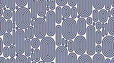 Çemberler pürüzsüz desen, vektör asgari yuvarlak çizgiler duvar kağıdı döşeme, döngü elemanları ile soyut arkaplan.