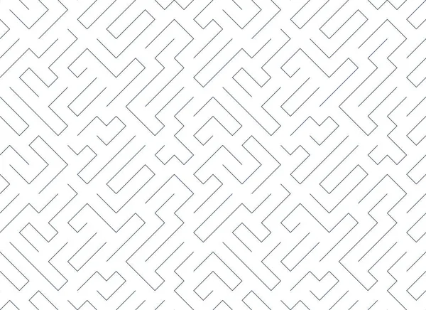 Labirent sonsuz soyut arka plan, açısal çizgileri olan bir mantık oyununun vektörsüz deseni, sürekli geometrik duvar kağıdı..