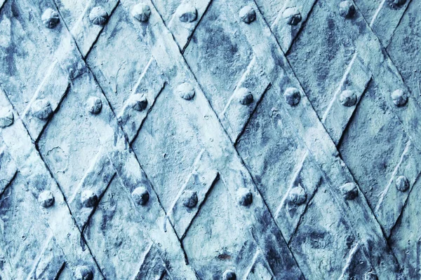 Металлический Средневековый Фон Двери Фрагмент — стоковое фото