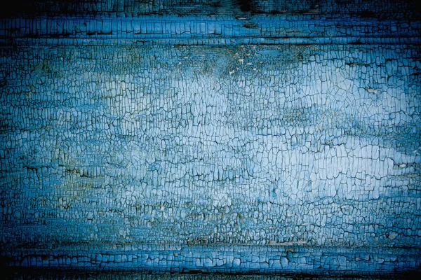Old Painted Turquoise Wooden Door Peeling Paint Texture Fragment Ancient — Stock Photo, Image