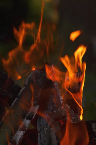 Hintergrund Des Feuers Als Symbol Der Hölle Und Der Ewigen — Stockfoto