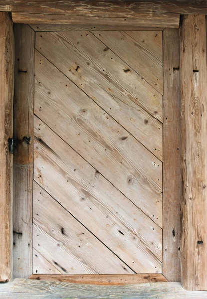 Textura Puerta Vieja Con Una Decoración Hierro — Foto de Stock