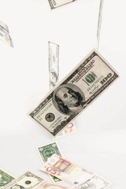 dolarlık banknot (Ayrıntılar yakın çekim)