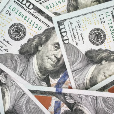 dolarlık banknot (Ayrıntılar yakın çekim)