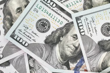 dolarlık banknot (Ayrıntılar yakın çekim)