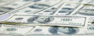 dolarlık banknot (Ayrıntılar yakın çekim)