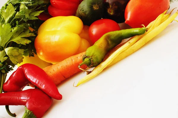 Groenten Als Een Symbool Van Gezond Eten Details — Stockfoto