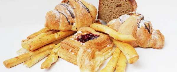 Kuchen Auf Hellem Hintergrund Detailsüßigkeiten — Stockfoto