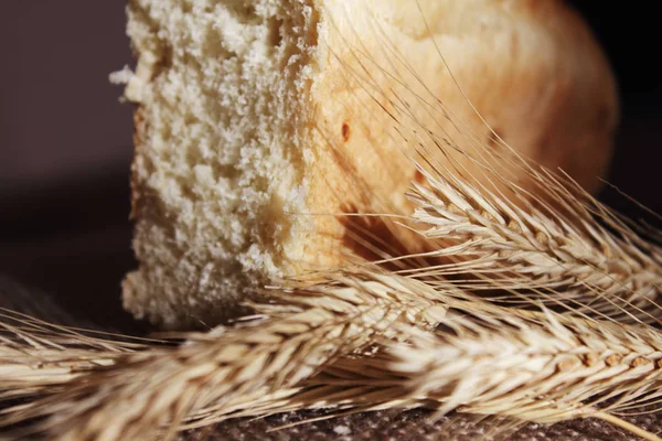 Pane Spighe Grano Dettagli — Foto Stock