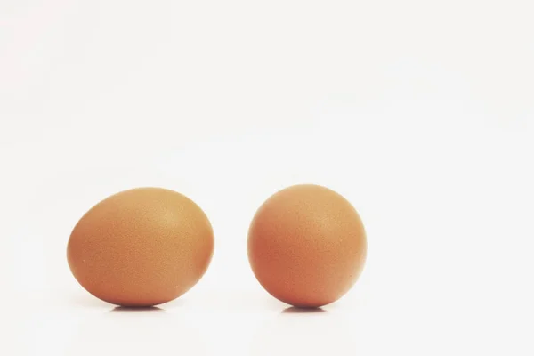 Eggs White Background Details — Stock Photo, Image