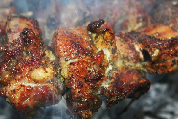 Viande Rôtie Comme Symbole Une Alimentation Saine — Photo