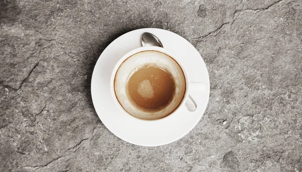 Φλιτζάνι Του Καφέ Ένα Σύμβολο Της Ένα Διάλειμμα Στην Εργασία — Φωτογραφία Αρχείου
