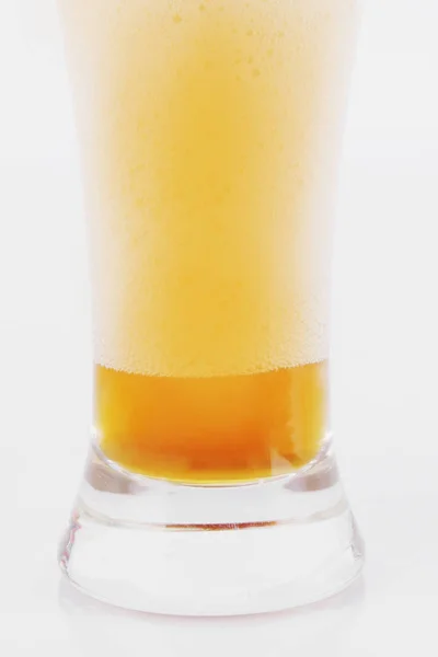 Beer Foam Glass Close Shoot — Stock Photo, Image