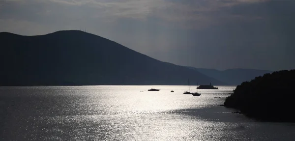 Resort Beach Adriatiska Havet Budva Montenegro — Stockfoto