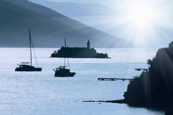Средневековая Морская Крепость Лучах Солнца Европа — стоковое фото