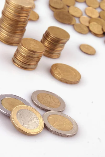 Details European Union Coins — Stock Photo, Image