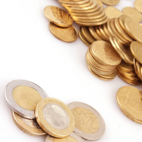 Details European Union Coins — Stock Photo, Image