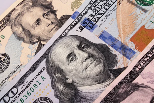 Close Dollar Bill Details — Stock Photo, Image