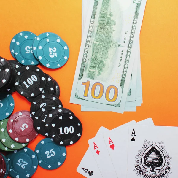 Para Casino Ayrıntılar Kumar Bir Sembolü Olarak — Stok fotoğraf