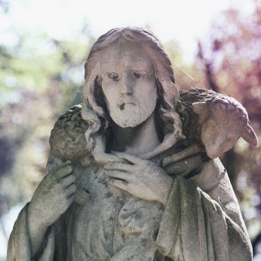 Tanrı aşkına - iyi çoban (Sanat kompozisyon, ayrıntıları)