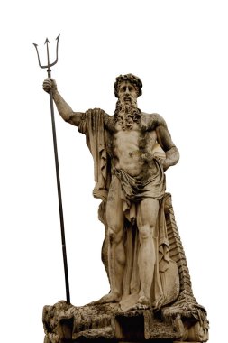 Deniz ve okyanus tanrısı Neptün (Poseidon) Anci