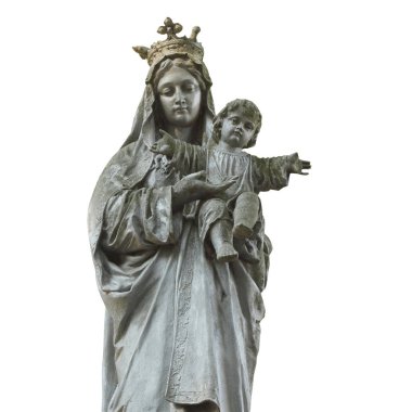 Sevgi ve nezaket sembolü olarak İsa ve Meryem Ana heykeli