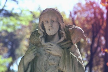 Tanrı aşkına - iyi çoban (Sanat kompozisyon, ayrıntıları)