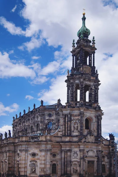 Church Holy Cross Largest Church Saxony Dresden Germany — Stock Photo, Image