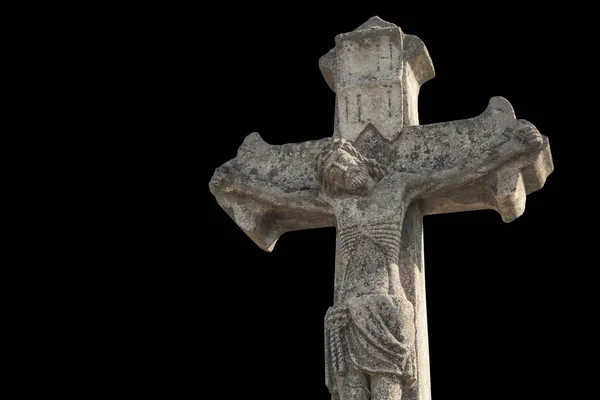 Crucifixion Jesus Christ Symbol Resurrection Immortality Human Soul Ancient Stone — Stock Photo, Image
