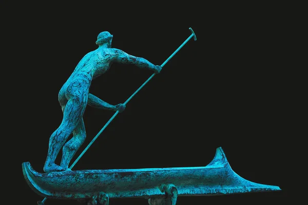 Харон Ferryman Душі Світі Мертвих Статуя — стокове фото