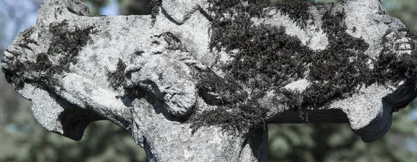 Kruisiging Van Jezus Christus Als Een Symbool Van Verrijzenis Onsterfelijkheid — Stockfoto