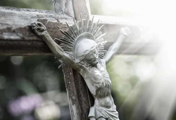 Cierpienie Jezusa Chrystusa Fragment Pomnik Religia — Zdjęcie stockowe