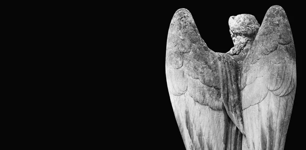 Anjo Morte Como Símbolo Fim Vida Uma Estátua Antiga Religião — Fotografia de Stock