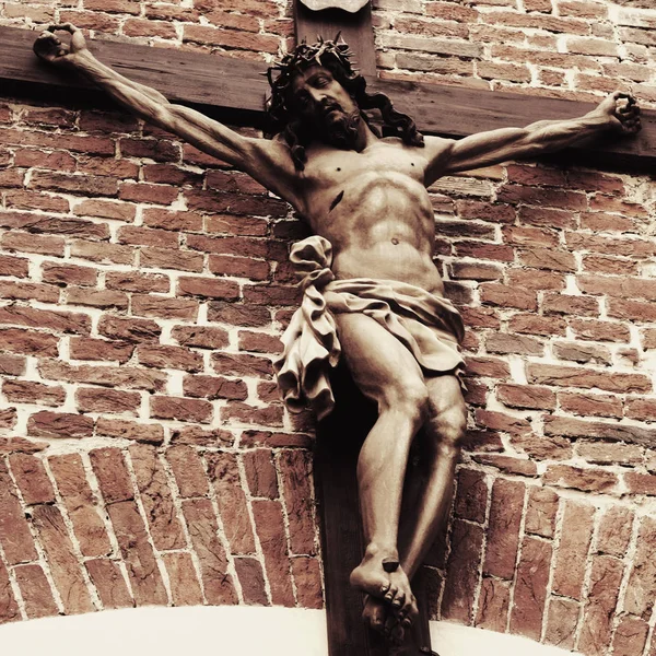 Σταύρωση Του Ιησού Χριστού Ένα Σύμβολο Της Αγάπης Του Θεού — Φωτογραφία Αρχείου