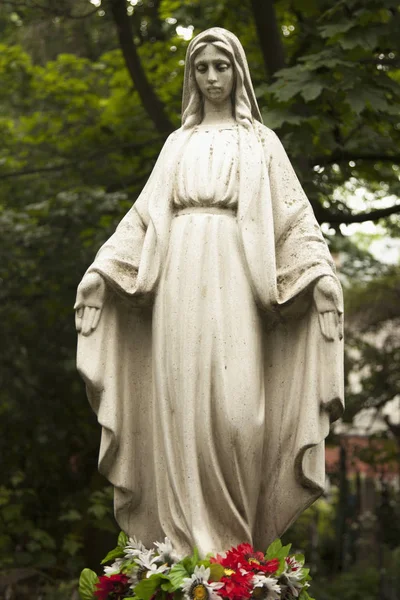 Statue Virgin Mary Symbol Love Kindness — Stock Photo, Image