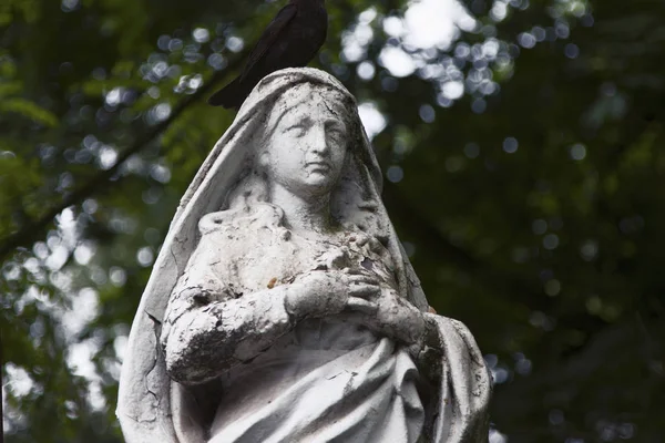 Standbeeld Van Maagd Maria Als Een Symbool Van Liefde Vriendelijkheid — Stockfoto