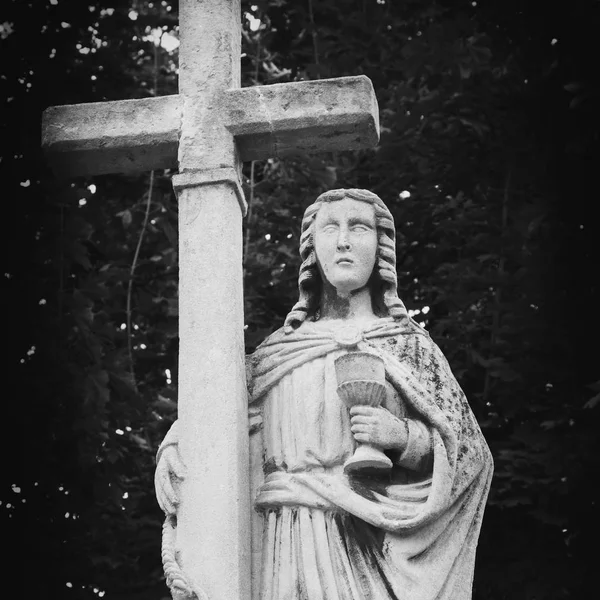 十字架のイエス キリストの Paul の弟子 — ストック写真