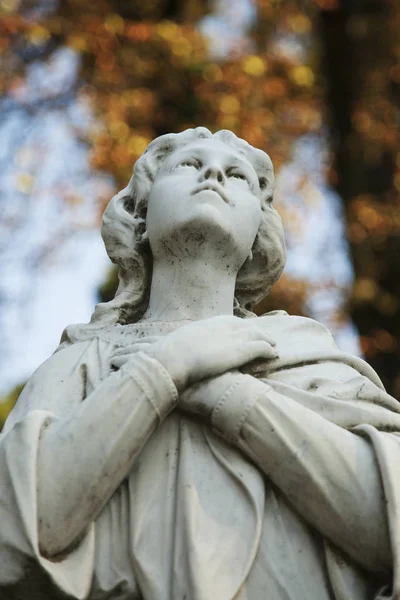 Standbeeld Van Maagd Maria Als Een Symbool Van Liefde Vriendelijkheid — Stockfoto