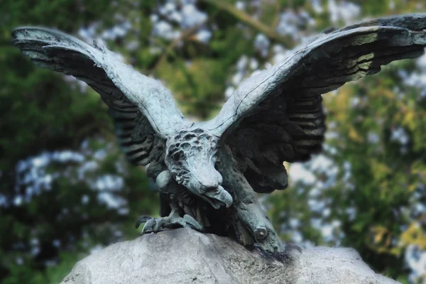 Statue Eagle Symbol Power Grandeur Power — Stock Photo, Image