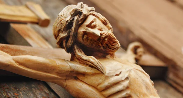 Crucificado Jesucristo en la cruz — Foto de Stock